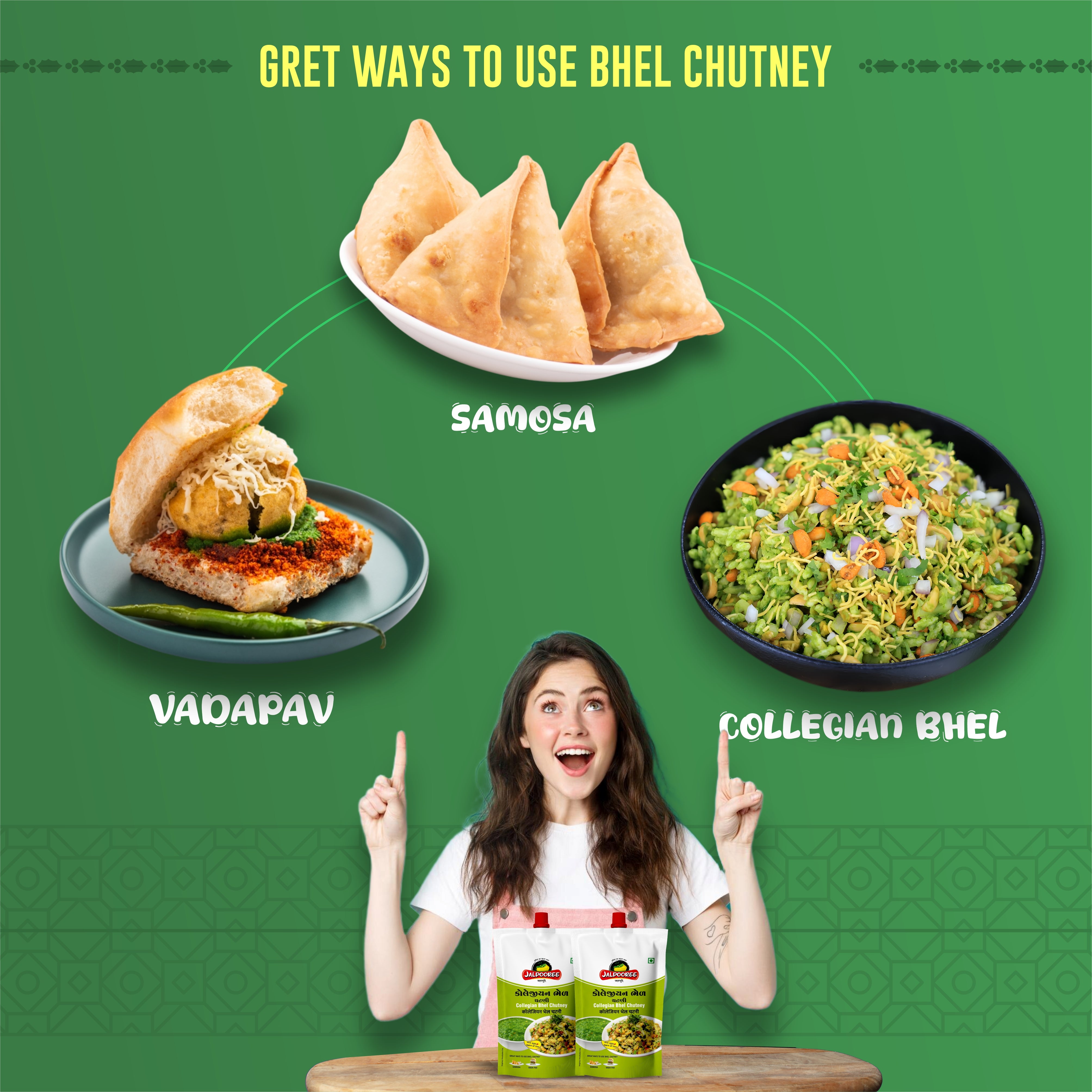 Collegian Bhel Chutney (4 pack)